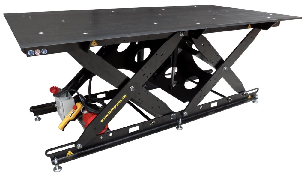 Temputec SMT E flex 65-105/16 M  Table top demensions 2480 x 1230 mm